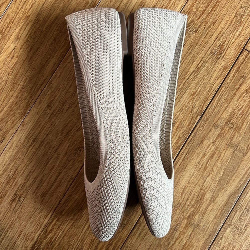 LUCKY BRAND Stretch Knit Nude Ballet Flat Sz 9M/40 - Picture 6 of 9